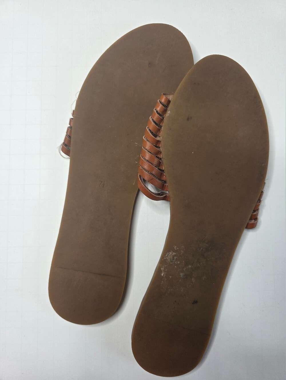 Madewell Willa Huarache Leather Slide Brown Womens 7.5 - Picture 6 of 6